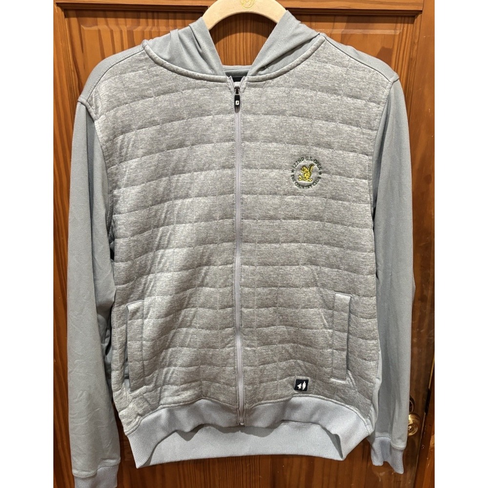 Footjoy 2002 US Open Full Zip Quilted Hoodie 122 US Open Country Club Brookline